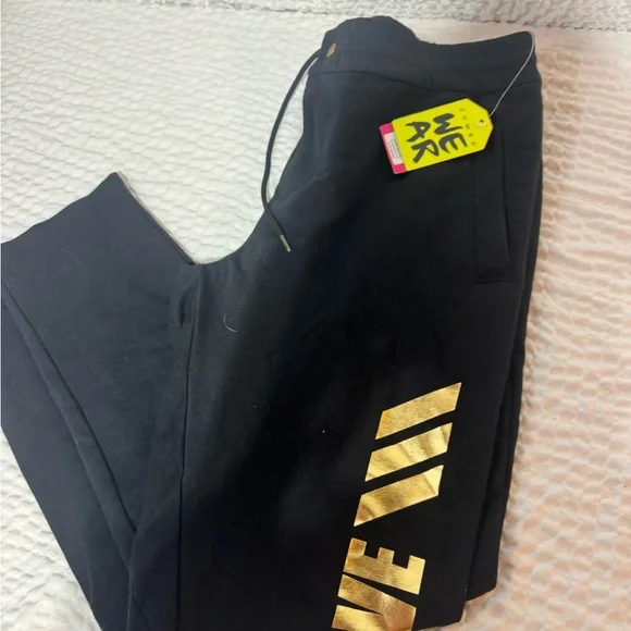 Zumba Fitness Black Sweatpants with Gold Accents - Picture 6 of 8